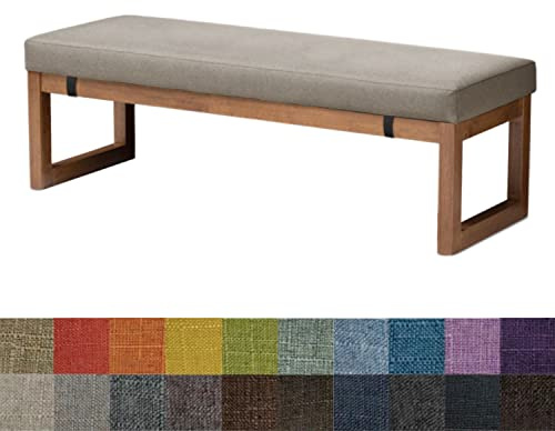 Kimgull Bankauflage Sitzkissen Bank Bankkissen Sitzauflage Sitzpolster Sitzbank Auflage Polster fur Banke Kissen Kissenauflage for Küchenbank Gardenbank Essbank (150X35X5CM Reiskaffee)