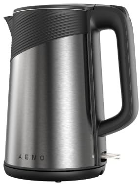 AENO EK3 Bollitore Elettrico 2200 Watt, Capacità 1,7 Litri, Filtro Anticalcare, Corpo Principale in Accaio Inossidabile, Controller Strix, Spegnimento Automatico, Indicatore Luminoso, Base a 360°