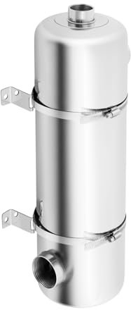 JAYEUW Edelstahl Pool-Wärmetauscher Schwimmmbadwärmetauscher Pool-Wärmetauscher Wärmetauscher, Schwimmbad-Wärmetauscher, Pool-Heizung 485 x 134 mm 60 kW
