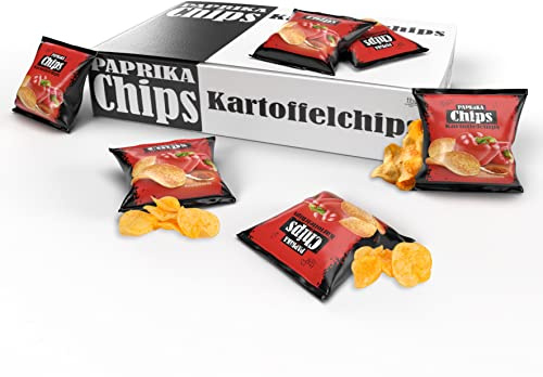Tise Paprika Chips - 40er Pack würzige Kartoffelchips (40 x 20g)