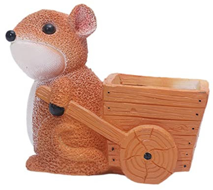 BESPORTBLE Eichhörnchen Sukkulenten Blumentopf Topfpflanzer Gartenblumentopf Pflanztopf Klein Pflanzen Mini-blumenbehälter Kaktus Behälter Blumentopf Im Freien Ornamente Einfach Harz