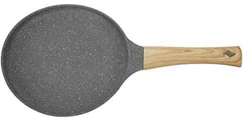 Glomora Padella Per Crepe, Padella Pancake, Kitchen Padella per crêpe, Stoviglie da Cucina in Lega di Alluminio a Fondo Piatto, per uova, omellete, tawa, roti(20cm)
