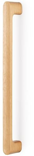 Gedotec Möbelgriffe aus hochwertigem lackierten Holz | LUV WOOD | 1 Stück Griffe in Eiche lackiert | Schrankgriffe einseitig Länge: 418 mm | Griffe für Küchenschränke Türgriffe Schubladengriffe