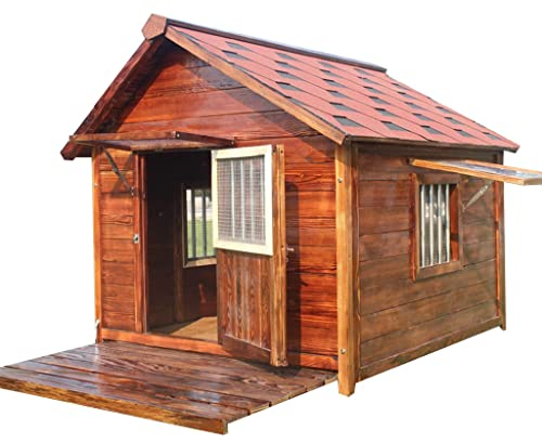 Hundehütten für den Außenbereich, Hundehütte aus Holz, groß, wasserdicht, waschbar, für den Innenbereich, für Katzen, Meerschweinchen, Welpen, für kleine Hunde, mittelgroße Hunde, große Hunde, Hundehü