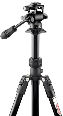 3 Legged Thing Punks Patti 2.0 Video Tripod Kit with AirHed Trinity – Magnesium Alloy Flip-Lock Tripod in Darkness Finish