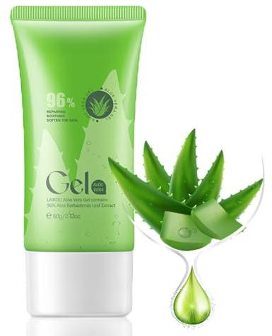 96% Aloe Vera Gel, Pure Aloe Vera Gel, Aloe Vera Gel For Face, Organic Aloe Vera Gel Aloe Vera Face Cream for Women & Men, Sunburn After Sun Soothing, Cooling, Moisturizing, Repair