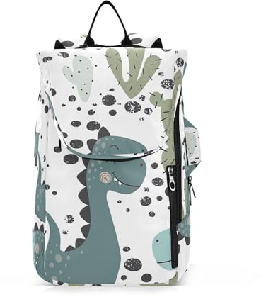 Caihoyu Tenni Sac de raquette de badminton respirant pour 3 raquettes de badminton Sac de pickleball pour femmes, hommes, adolescents, dinosaure, cactus, scandinave, brachiosaure