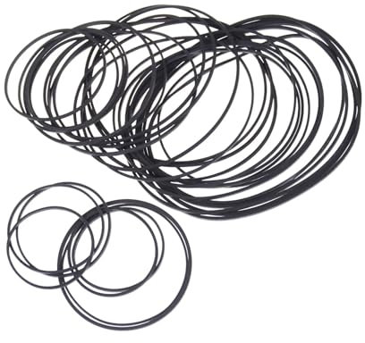 1Pack 30mm bis 120mm Durchmesser Motor Antriebsriemen Schwarz Gummi Kleine Feine Riemenscheibe Riemenscheibe for DIY Spielzeug Modul Auto