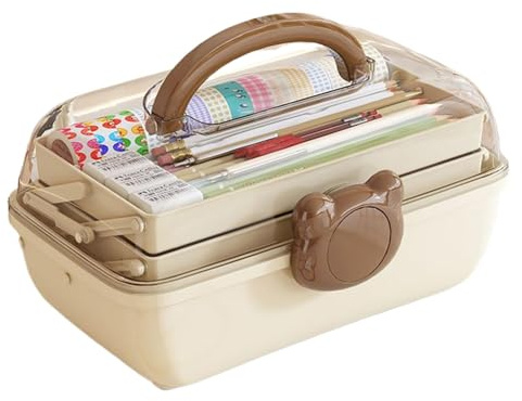 Haarschmuck Aufbewahrung Mädchen, Schmuck Organizer Haargummis Und Spangen, Bastelkoffer Leer Aufbewahrungskiste, Sortierboxen Für Kleinteile Medikamenten Kosmetik Haarspangen Haargummi Ohrring