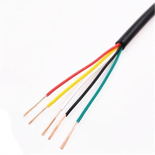 Cavo elettrico for recinzione fissa 2 core 8 core Cavo di alimentazione in rame, 2 metri Gomma siliconica flessibile super morbida, 25 AWG 10 AWG Guaina for filo Dispositivo di saldatura (Colore: 2 co