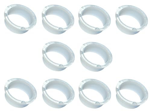 ck-türbeschläge Drückerführungsringe aus Kunststoff in Weiß | für Türdrücker und Türgriffe | Made in Italy | 10 Stück (Ø 18 mm - 10 Stück)