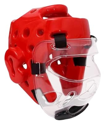 Boxhelm MMA – Vollgesichts-Boxhelm | Kinder-Boxhelm Für MMA | MMA-Kopfschutz | Kara-Kopfschutz Aus Leder, Leicht | Gewichtsbox-Trainingsausrüstung Für Kampfsport, Sparring, Muay Thai, Karate