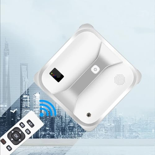 Robot de limpieza de ventanas, aspiradora inteligente para cristales y espejos, succión de 3000 pa, arranque con un solo botón, limpieza eficiente