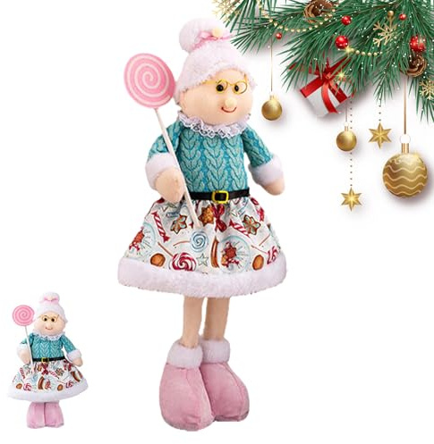 Pruojhw Christmas Decoration Garden Gnome | Pink Gnome Figure Cute Room Decoration, Extendable Figure as Christmas Decoration for Desk, Fireplace, Living Room, Bedroom, Kitchen, Party