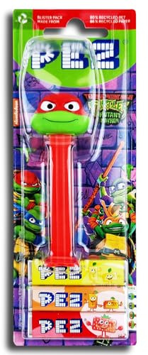 PEZ Spender Turtles inkl. 2 x Pez Bonbons 2 x 8,5 g Rafael