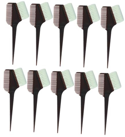 Healifty 10pcs Hair Dye Comb Hair Dye Kit Bowl and Brushes for DIY at Home Barber Salon