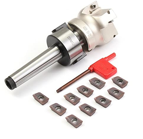 Tornio Utensili da taglio MT2 FMB22 400R 50mm End Mill Cutter con 10pcs APMT1604 Inserti Tornio Strumenti