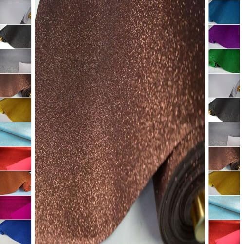 StoffBook DUNKELBRAUN MOOSGUMMI GLITZER 2MM BASTELMATERIAL STOFF STOFFE, D289