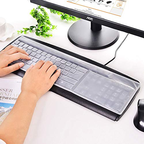 Desktop-Tastaturabdeckung, ultradünn, Silikon, transparent