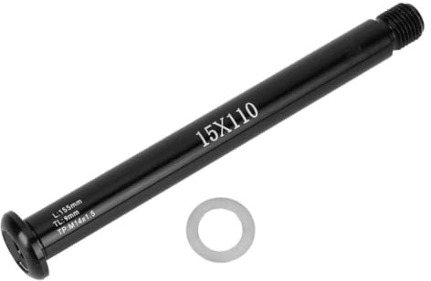 VBESTLIFE Perno Forcella Anteriore in Lega di Alluminio Nero Tubo Passante per Albero Boost per RockShox Mountain Bike Nero(FoxQR15x110MM)