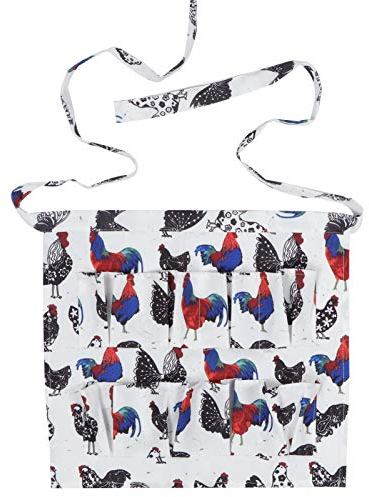 Cikonielf Eier mit Mehreren Taschen, die eine Sammelschürze für Hühnerenten-Knickenten-Eier-Bauernhaus-Vorräte sammeln(M)