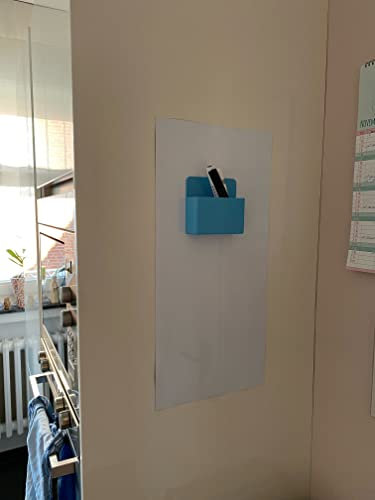 Tafelfolien-Shop Magnetfolie | Tafelfolie Kinder | PVC-Frei | Haftgrund für Magnete | Magnettafel | selbstklebend | beschreibbar, abwischbar, magnetisch, zuschneidbar (weiss, 100x30cm)