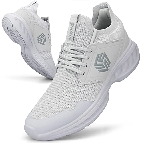 Giniros Herren Sneaker Atmungsaktiver Leicht Schuhe für Outdoor | Casual Bequem Mesh Weich Hochelastisch Sportschuhe