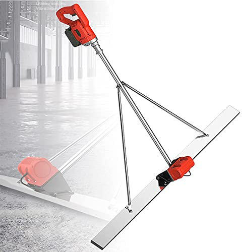 Massetto Elettrico, Strumento Vibrante per la Finitura del calcestruzzo, Motore Vibrante per la Finitura del Cemento del massetto Elettrico Cordless, con Pannello in Acciaio inossi