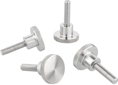 Ottertools - Rändelschraube DIN 464 | Gewinde: M5x12 mm | Edelstahl | 4 Stück