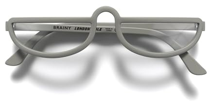 LONDON MOLE® Brainy gafas de lectura | Lectores geniales en forma de media luna | Hombre y mujer unisex | Bisagras de resorte