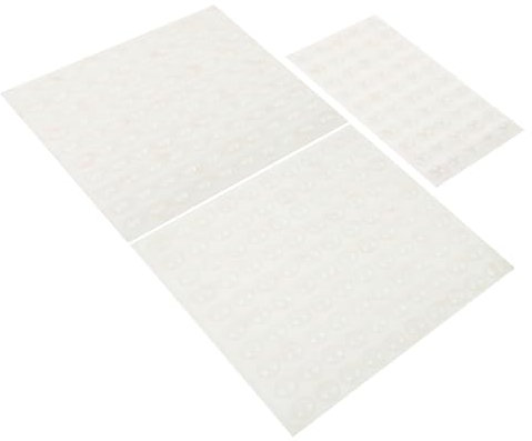 Angoily 500 STK Anti-Kollisions-Partikel klare Silikonmatte klare Schrankstoßstangen küchenschrank durchsichtige Stoßfängerauflage schalldämpfendes Pad Glas Silikon-Pad
