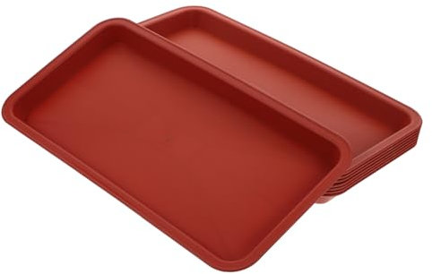 BESPORTBLE Lot de 8 Soucoupes Rectangulaires pour Pots de Bonsaï Plateaux pour Plantes en Pot Récupérateur d'eau