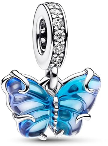 KUNSIR Charm Anhänger Damen 925 Sterling Silber für Armband Charms Beads passend für Pandora Armband und Halskette, Kompatibel mit Europäischen Armbänder für Frauen Mädchen C1