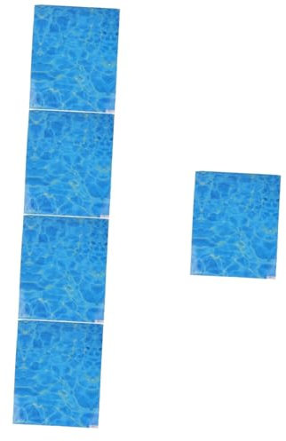 DIYEAH 5 Blätter Aufkleber Mit Wasserstruktur Miniatur-flussmodelle Gefälschter Flussstützpunkt Gefälschtes Seepapier Sandtischdekoration Künstlicher Bach Künstliche Wasserwelle PVC