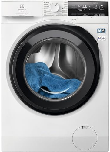 Electrolux 600 Lavatrice a carica frontale, EW6FA29G, 9 Kg, SensiCare, Time Manager, Gentle Care, Flussimetro, Prosense, Programma Rapido/Hygiene, 847x597x636 mm, Color Bianco, Classe A