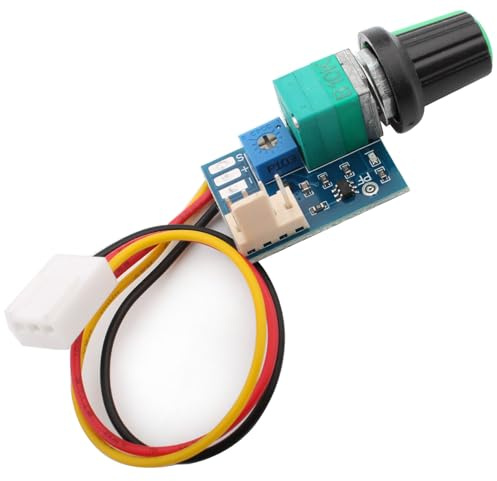 RUNCCI-YUN 1Pack PWM Fan Speed Controller,3 Pin Ports,DC 0-12V 4 Draht 4P PC CPU 1 Kanäle Lüfter Fan Speed Controller regler schalter für PC Gehäuse