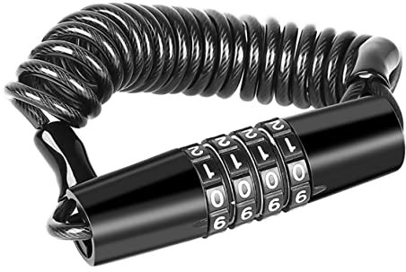 TOYANDONA Helmschloss Für Motorrad Mit Teleskopkabel Schloss Passwortschloss Für Fahrradhelm Mountainbikehelmschloss Rennradhelmschloss Pendlerfahrradschloss