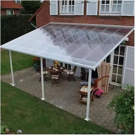 Panneaux de serre transparents en polycarbonate durable pour serres, abris de jardin, abris auto, faciles à couper et à plier, 1 x 20 m, plastique résistant aux intempéries