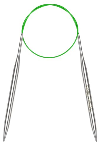 Coopay Rundstricknadeln 7,0mm, Stricknadeln Rundstricknadel 60cm aus Edelstahl mit Flexiblem Kabel, feste Metall-Rundstricknadel für Dicke & Feine Wolle Stricken Socken, Pullover, Handschuhe, Schal