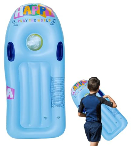 Planche de surf - Île de natation gonflable pour enfants - Tapis en PVC - Pour l'eau, le lac, le bain de soleil, le jardin, les loisirs