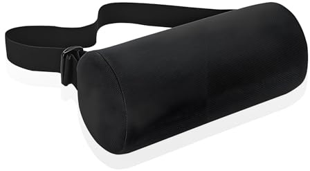 RFYTDCF Lumbar Roll Pillow, Memory Foam Roll Pillow with Removable Elastic Strap Washable Cover Lumbar Support Ergonomic Neckroll Pillow Back Support Rolls for Chair