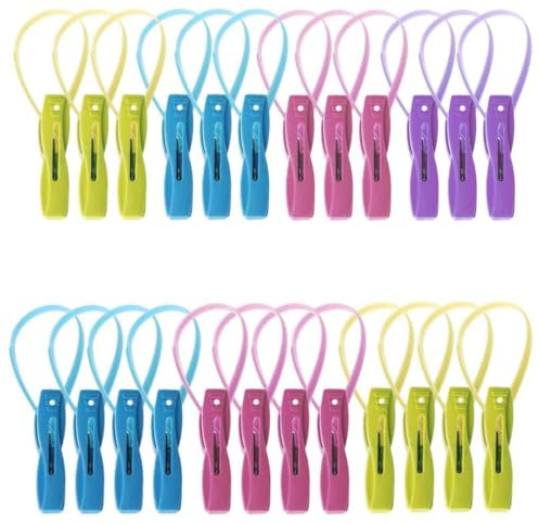 NIHENHAO 12Pcs/set Clothes Peg Clips Pins Hanging Rope Hanger Laundry Hangers Supplies