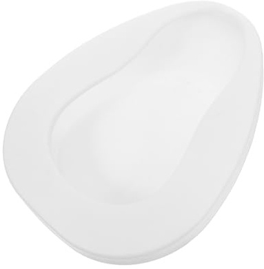 WESIEVYA Orinal Portátil para Mujer Mayor y Paciente Postrado, Cuña de Plástico de Color Claro para Cama, Bacinilla Anti-fugas Diseño Adaptable y Manejo Fácil para Cuidado Hogar