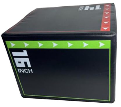 AMSLSIU Plyo Sprungbox aus hochdichtem Schaumstoff für Heimfitnessstudio: Sprungtraining, Kraftübungen, Liegestütze, 3 in 1 Plyometrie Box, Stufenspringen, 40 x 30 x 35 cm