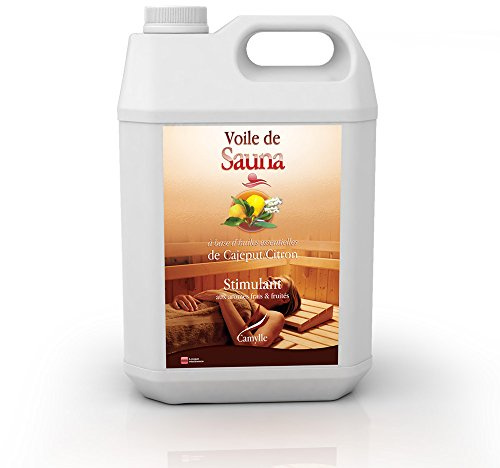 Camylle - Sauna-Aufguss Kajeput/Zitrone - Ausgezeichneten Sauna-Aufguss aus Hochwertigen und Naturreinen Ätherischen Ölen - Stimulierend mit frischen und fruchtigen Aromen - 5000ml