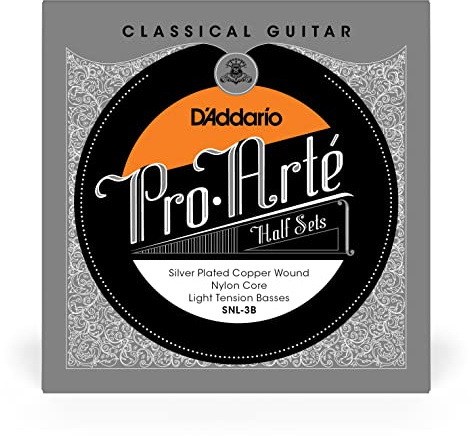 D'Addario Gitarrensaiten Konzertgitarre | Akustikgitarre | Akustik Gitarre Saiten | Classical Guitar Strings | SNL-3B Gitarrensaiten