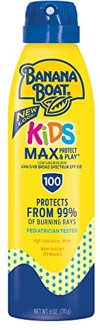 Banana Boat Ultramist Max Protect & Play Spray protecteur solaire SPF 110 pour enfant 170 g