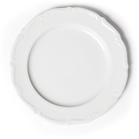 Excelsa Mademoiselle Assiette Plate Porcelaine Blanc 27 x 27 x 4 cm