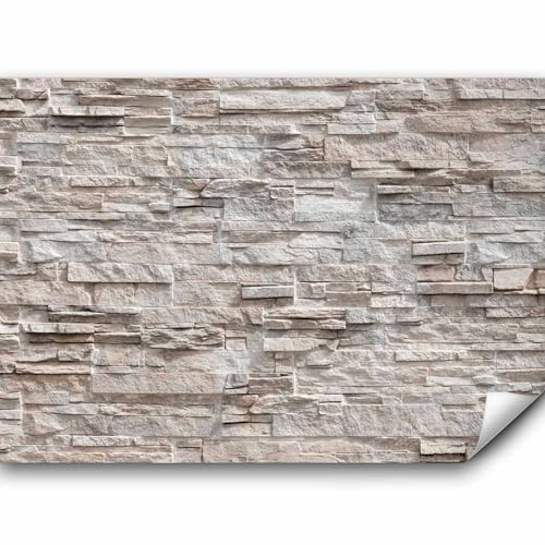 Fototapete - selbstklebend Steinoptik, 392x280 cm, Schlafzimmer, Wohnzimmer