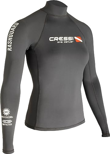Cressi Dive Center Lady Rash Guard - Protective Langarm Schwarz Rash Guard für SUP und Wassersport, XS/1 (36), Damen